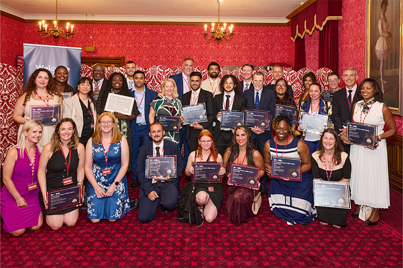 A group shot of the vista winners